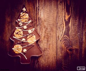 Puzzle Σοκολάτα χριστουγεννιάτικο δέντρο